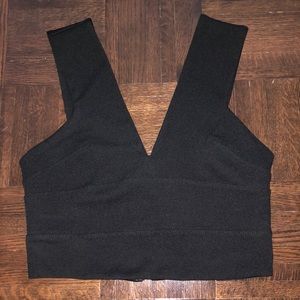Dressy Black Crop Tank